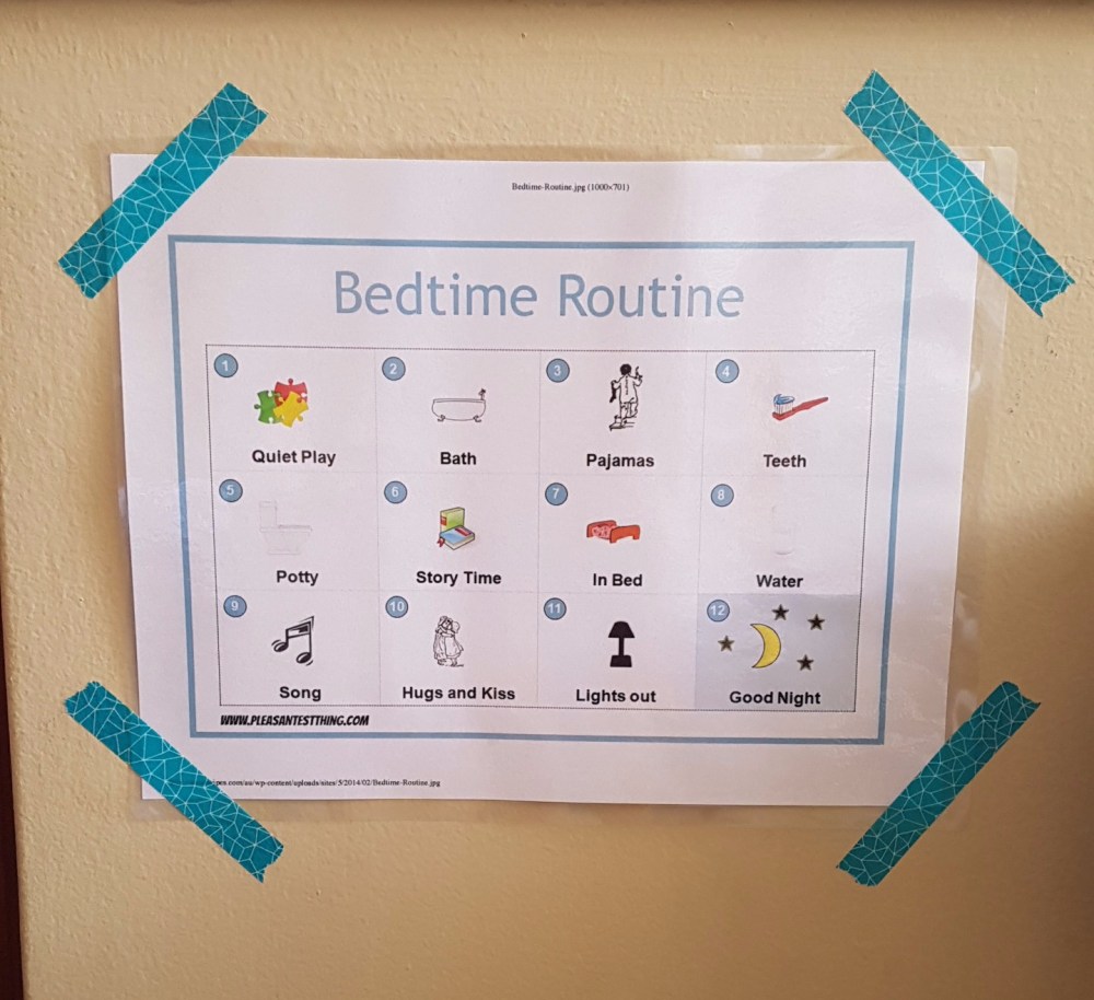 Bedtime routine